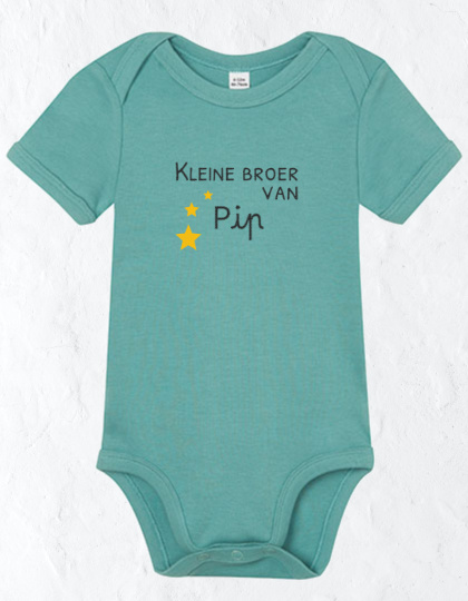 Geborduurde Romper "Kleine broer van"