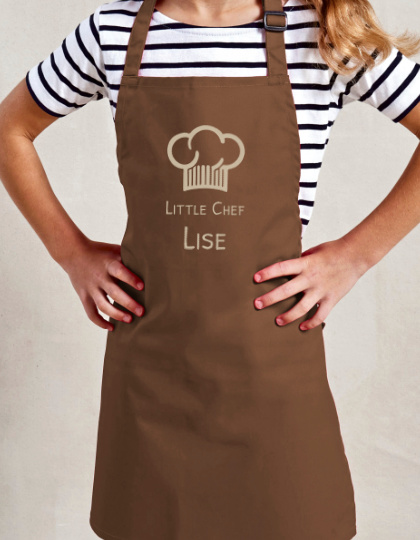 Geborduurde Keukenschort "Little chef"