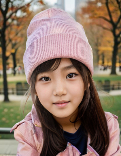 Geborduurde Beanie kids