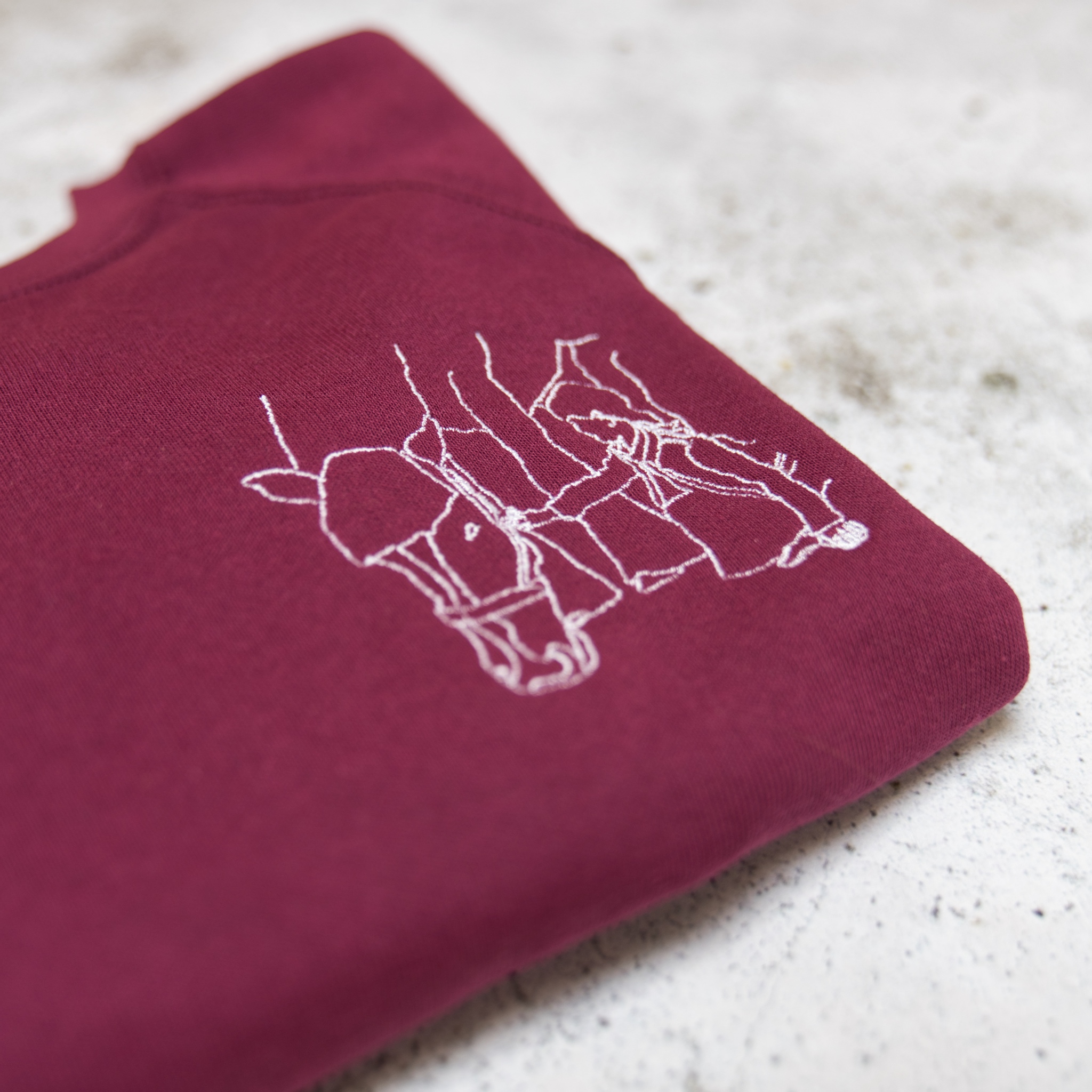 Voorbeeld van geborduurde Sweater